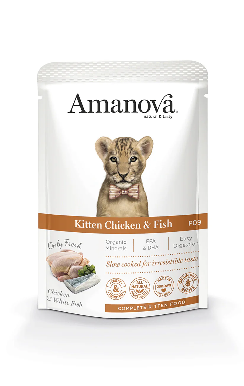 AMANOVA WET CAT KITTEN CHICKEN&FISH