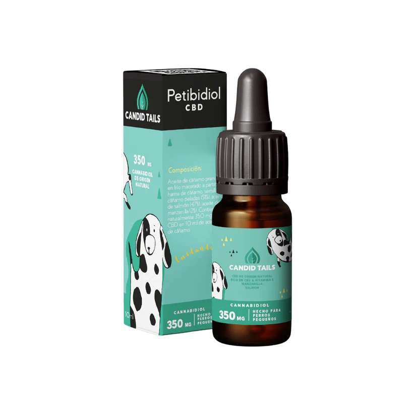 ACEITE DE CÁÑAMO CON 350MG DE CBD NATURAL PARA PERROS