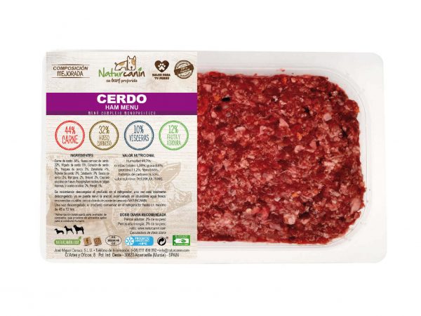 NATURCANIN MENU CERDO