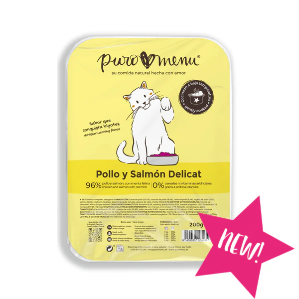 PURO MENU COCINADO POLLO Y SALMON DELICAT